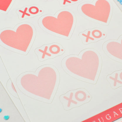 Dusty Hearts Sticker Sheet