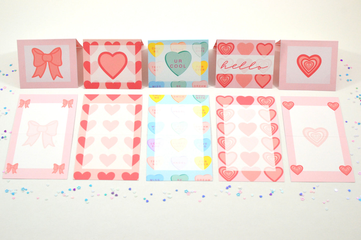 Mini Valentine Cards - Multipack of 5