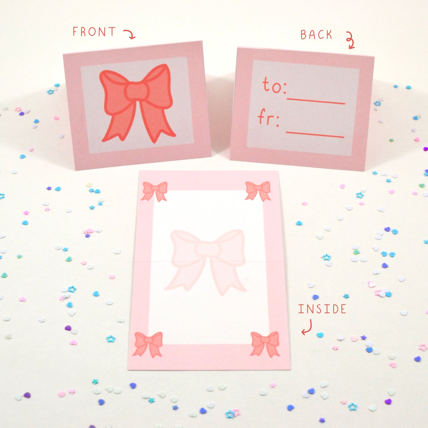 Mini Valentine Cards - Multipack of 5