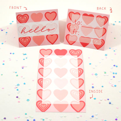 Mini Valentine Cards - Multipack of 5